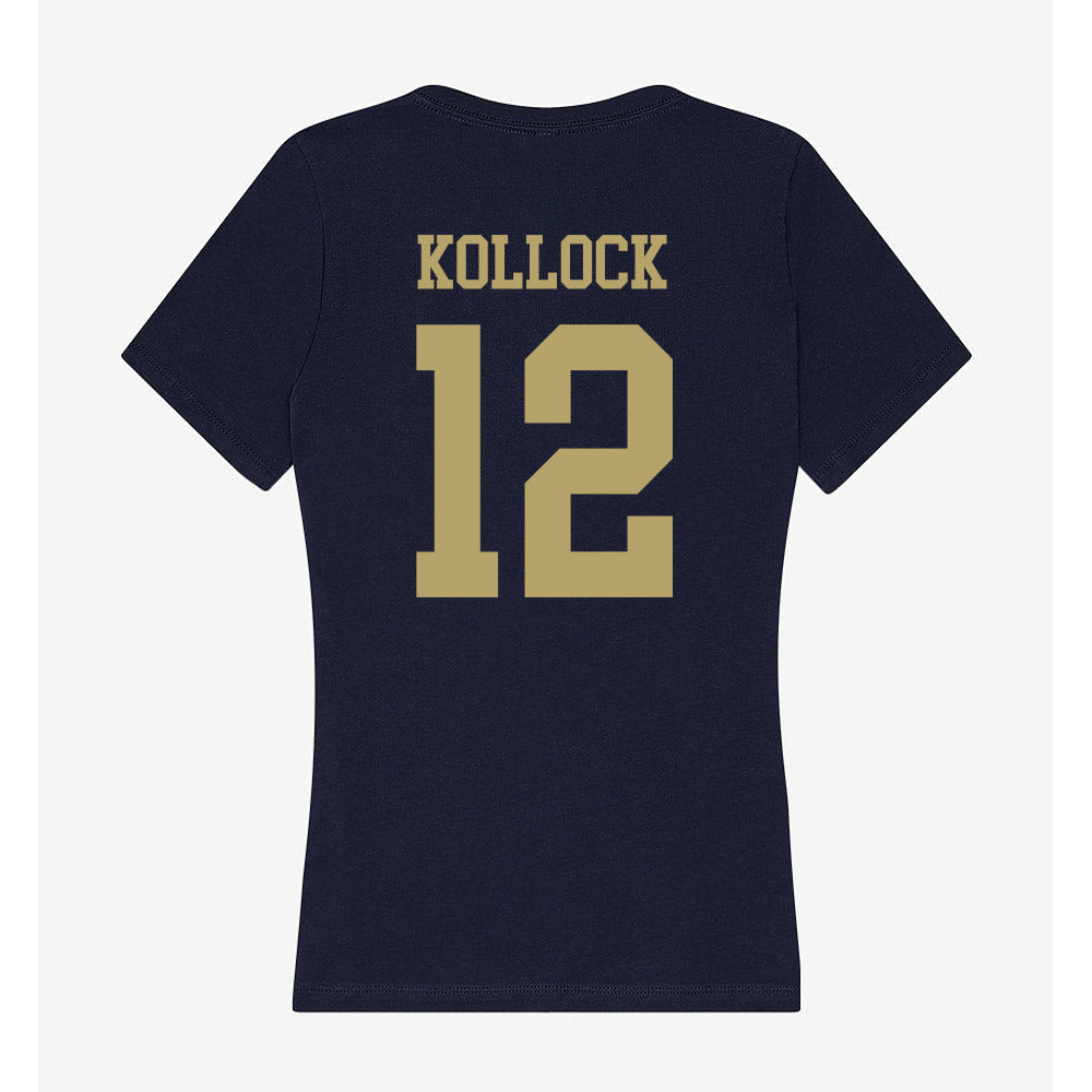UC Davis - NCAA Football : Jackson Kollock - Women's V-Neck T-Shirt-1