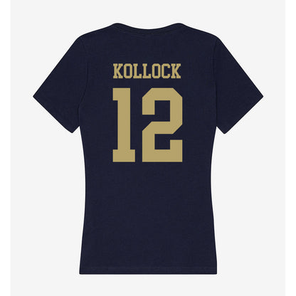 UC Davis - NCAA Football : Jackson Kollock - Women's V-Neck T-Shirt-1
