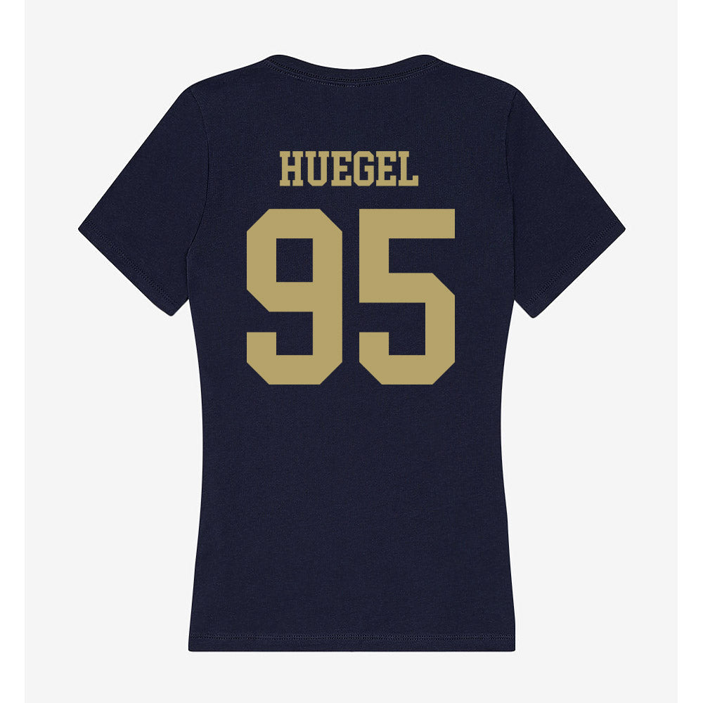 UC Davis - NCAA Football : Devin Huegel - Women's V-Neck T-Shirt-1