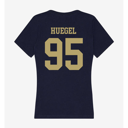 UC Davis - NCAA Football : Devin Huegel - Women's V-Neck T-Shirt-1