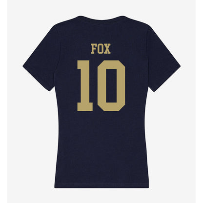 UC Davis - NCAA Women's Lacrosse : Jane Fox - Women's V-Neck T-Shirt-1