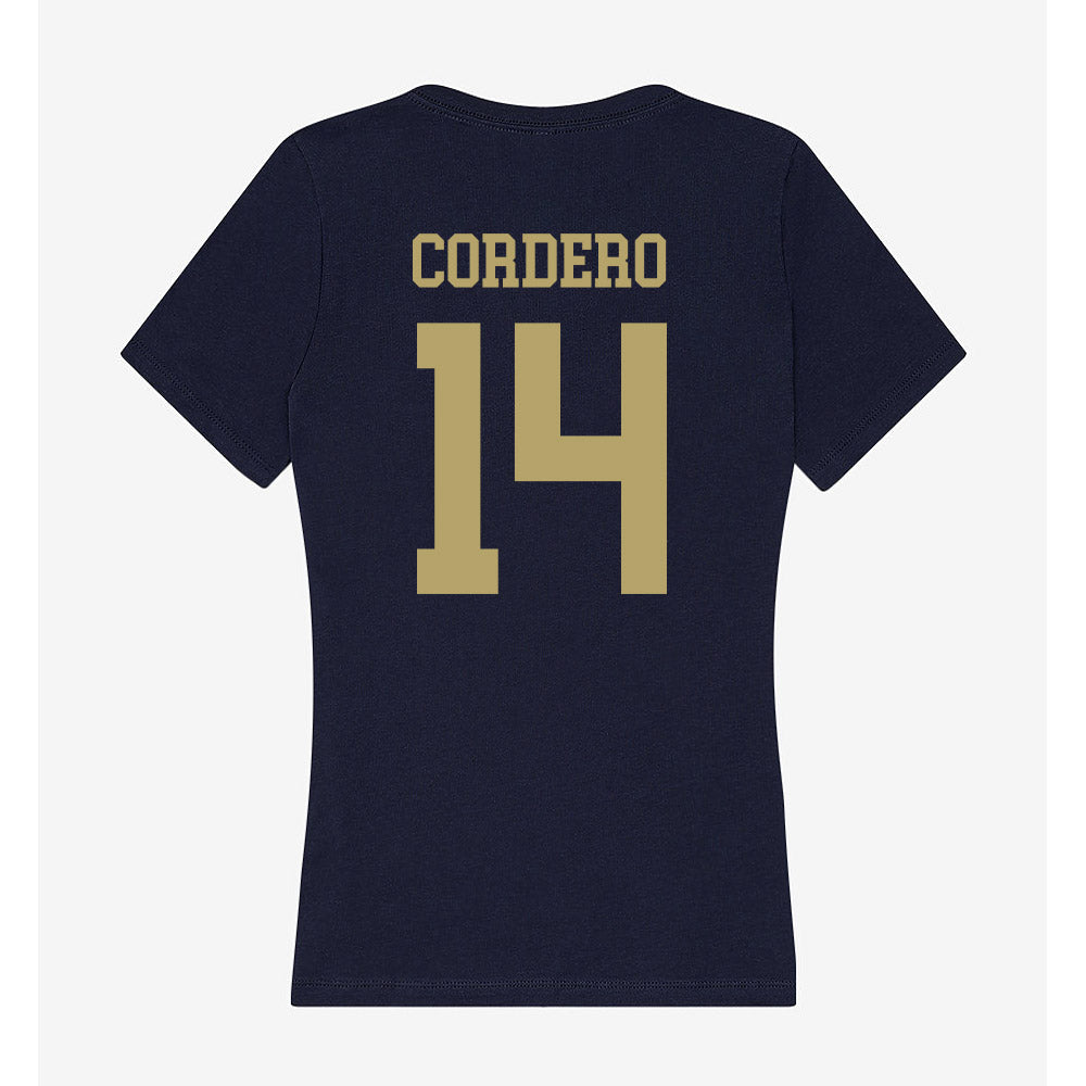 UC Davis - NCAA Women's Volleyball : Ximena Cordero - Women's V-Neck T-Shirt-1