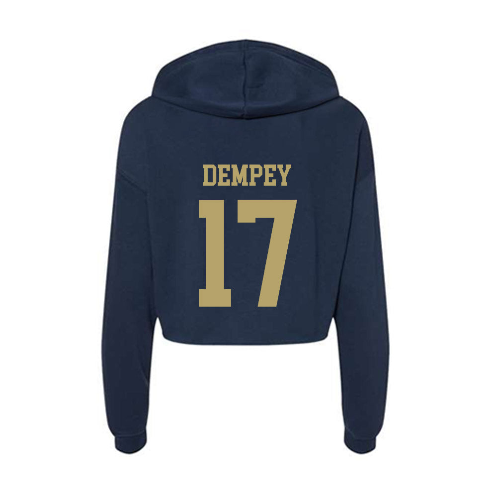 UC Davis - NCAA Women's Field Hockey : Jamie Dempey - Women's Crop Fleece Hoodie-1