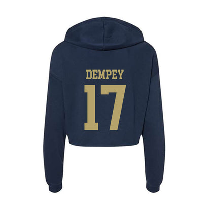 UC Davis - NCAA Women's Field Hockey : Jamie Dempey - Women's Crop Fleece Hoodie-1