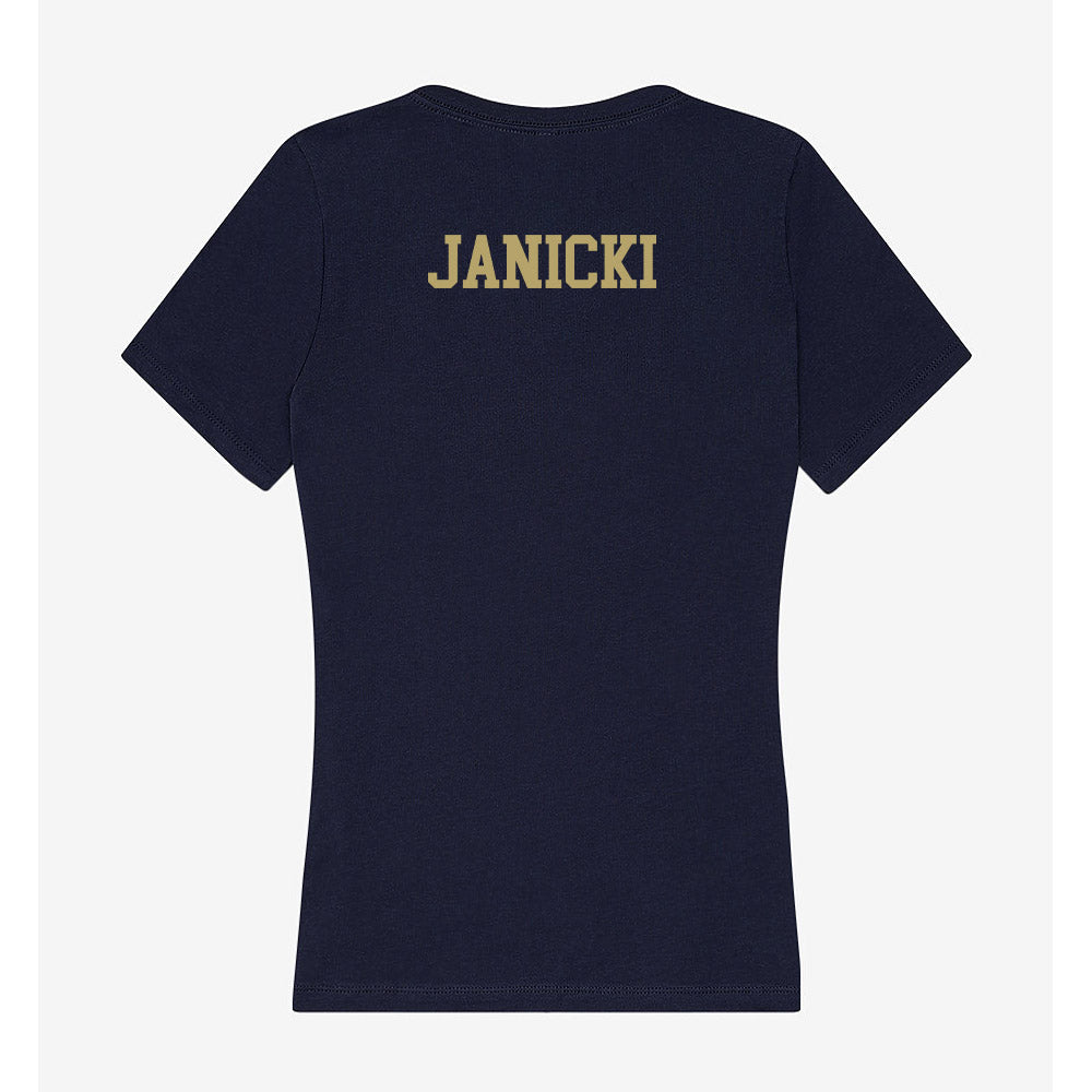 UC Davis - NCAA Equestrian : Hannah Janicki - Women's V-Neck T-Shirt-1