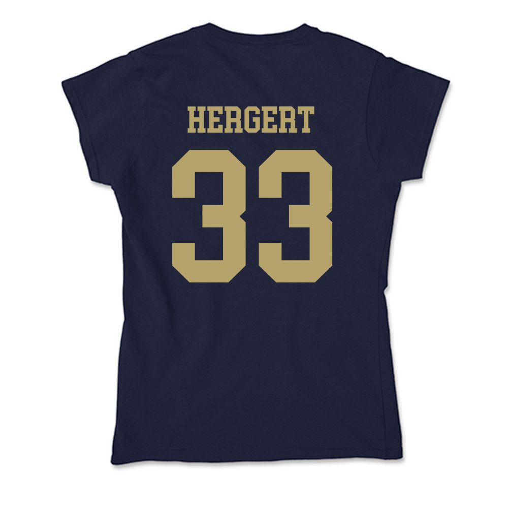 UC Davis - NCAA Football : Conner Hergert - Soft Style Women’s T-Shirt-1