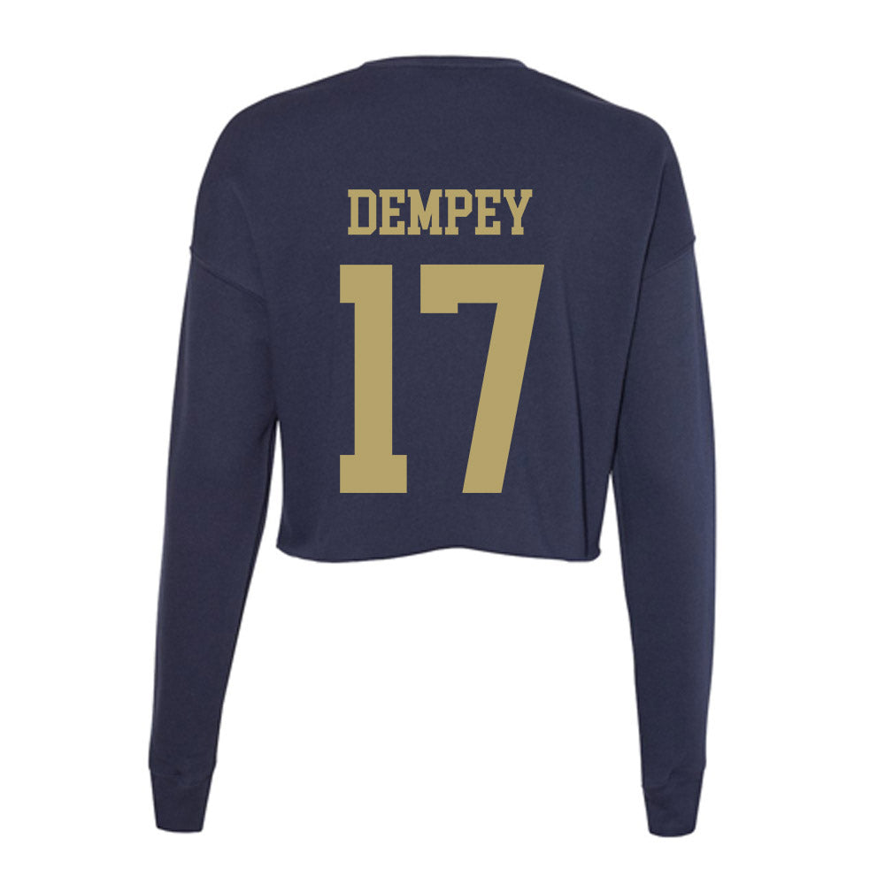 UC Davis - NCAA Women's Field Hockey : Jamie Dempey - Women's Cropped Crew Fleece-1