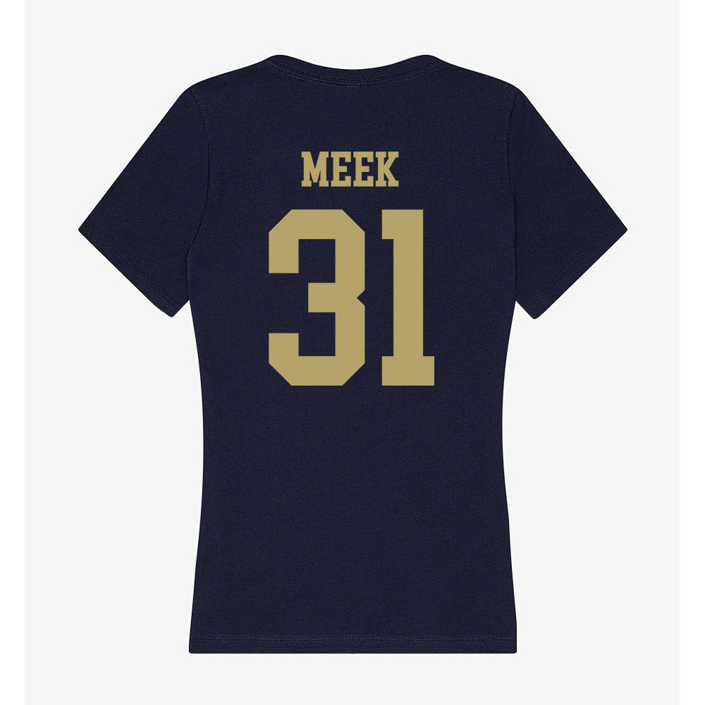 UC Davis - NCAA Baseball : Jack Meek - Women's V-Neck T-Shirt-1