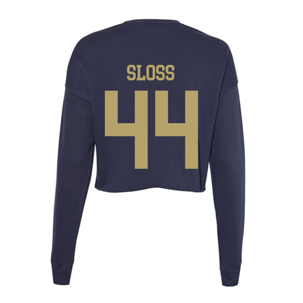 UC Davis - NCAA Softball : Taylor Sloss - Women's Cropped Crew Fleece-1