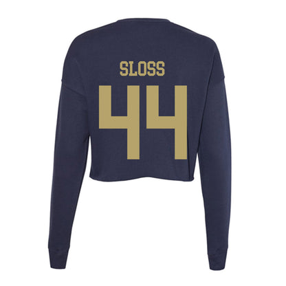 UC Davis - NCAA Softball : Taylor Sloss - Women's Cropped Crew Fleece-1