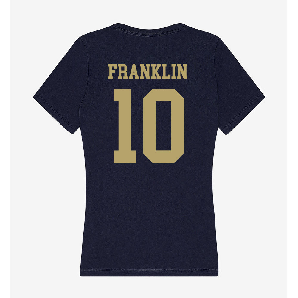 UC Davis - NCAA Men's Basketball : Cj Franklin - Women's V-Neck T-Shirt-1