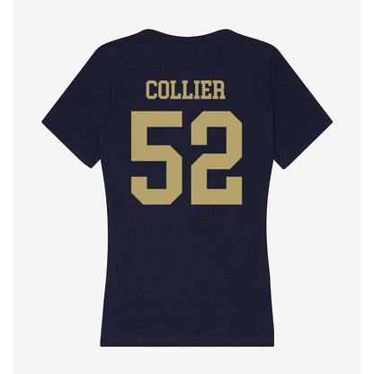 UC Davis - NCAA Football : Zaire Collier - Women's V-Neck T-Shirt-1