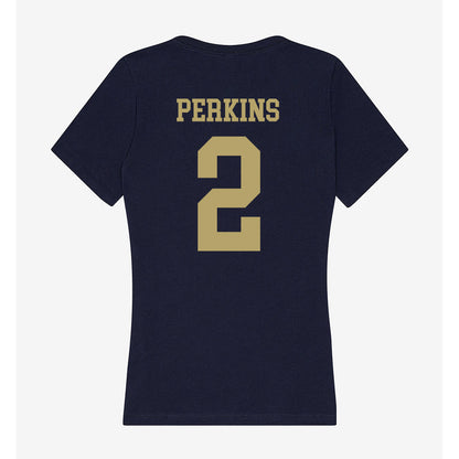 UC Davis - NCAA Women's Soccer : Lakelee Perkins - Women's V-Neck T-Shirt-1