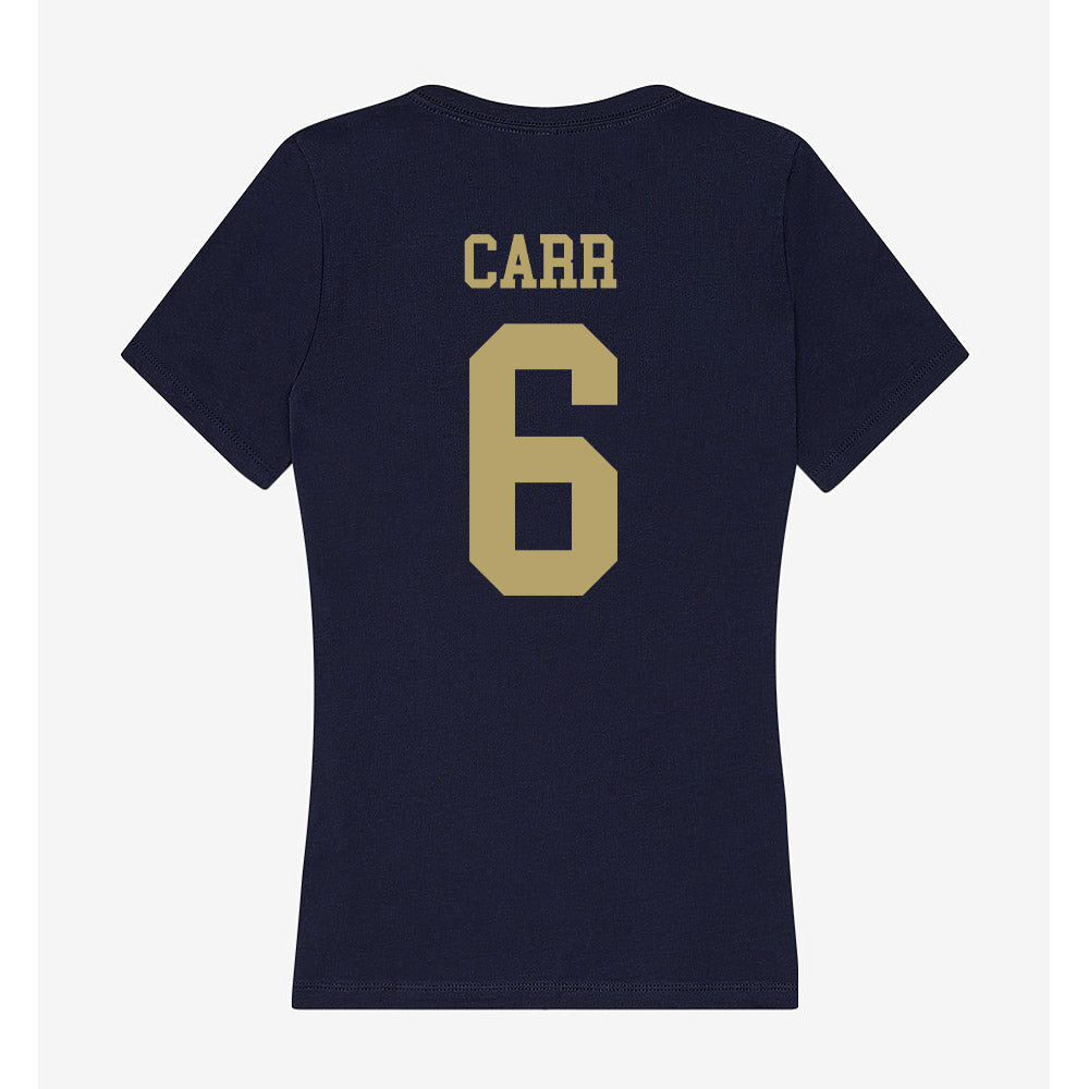 UC Davis - NCAA Football : Trey Carr - Women's V-Neck T-Shirt-1