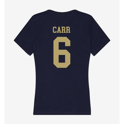 UC Davis - NCAA Football : Trey Carr - Women's V-Neck T-Shirt-1
