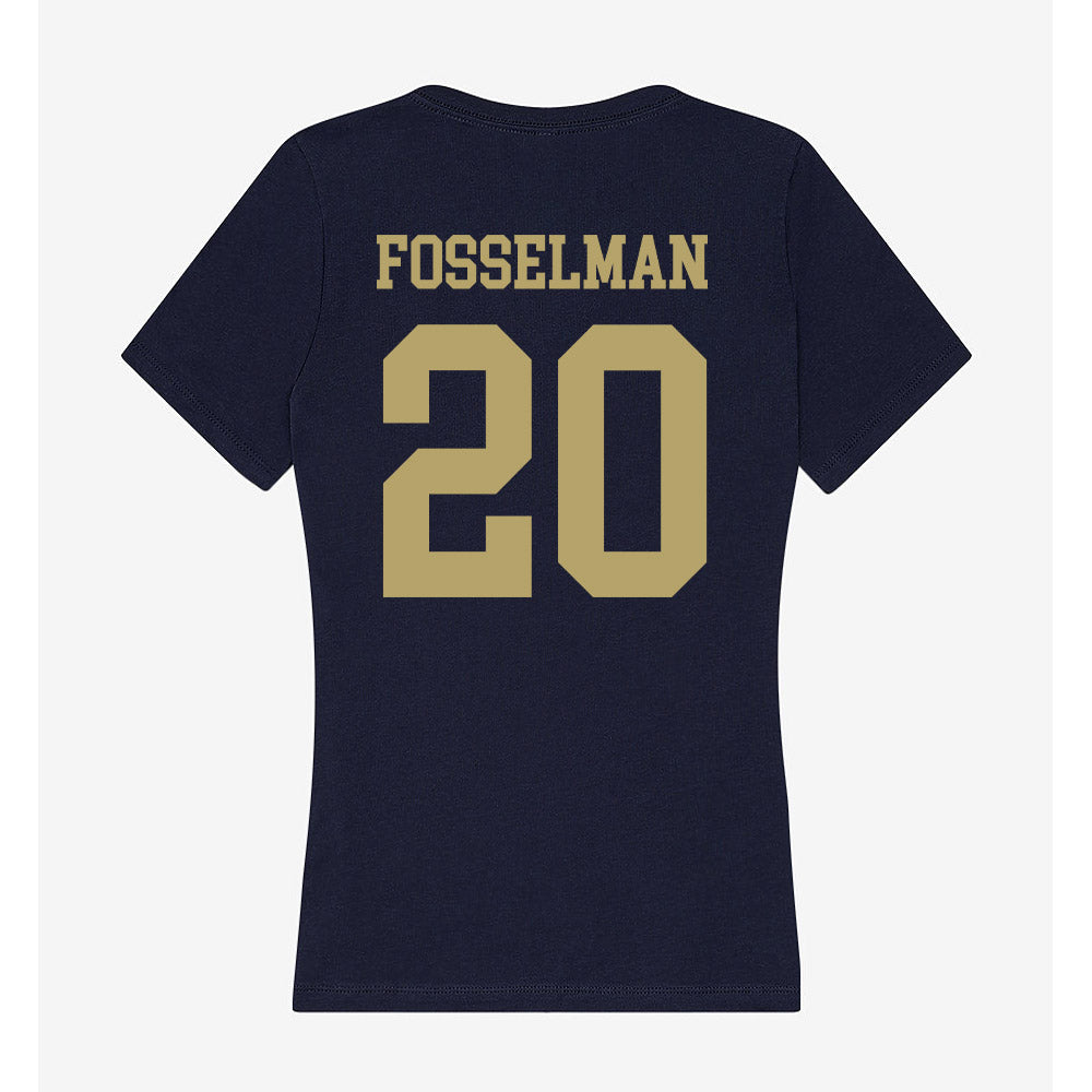 UC Davis - NCAA Men's Water Polo : Will Fosselman - Women's V-Neck T-Shirt-1