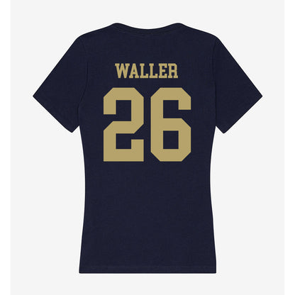 UC Davis - NCAA Beach Volleyball : Kimi Waller - Women's V-Neck T-Shirt-1