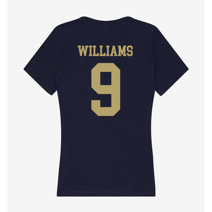 UC Davis - NCAA Baseball : Korey Williams - Women's V-Neck T-Shirt-1
