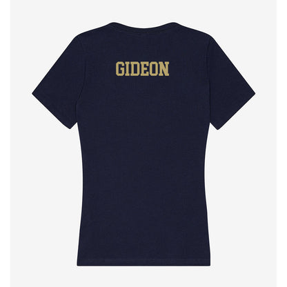 UC Davis - NCAA Women's Gymnastics : Milla Gideon - Women's V-Neck T-Shirt-1