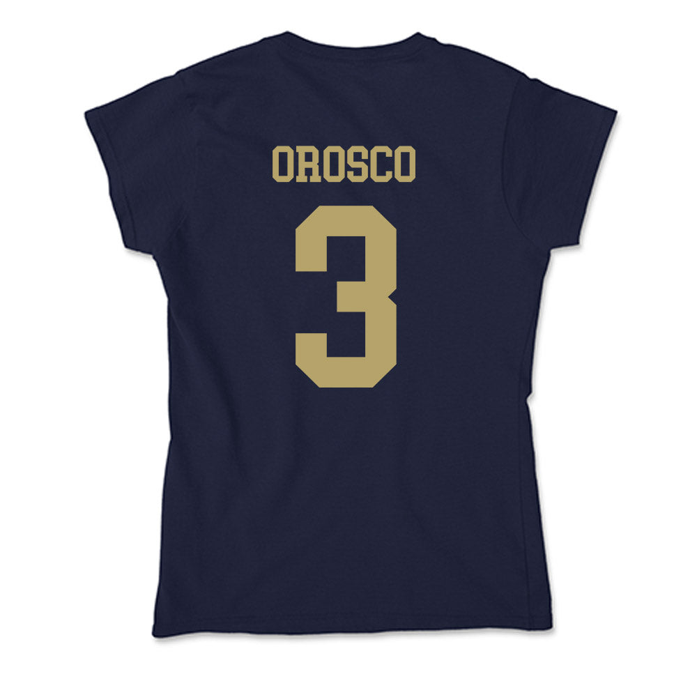 UC Davis - NCAA Men's Soccer : Diego Orosco - Soft Style Women’s T-Shirt-1