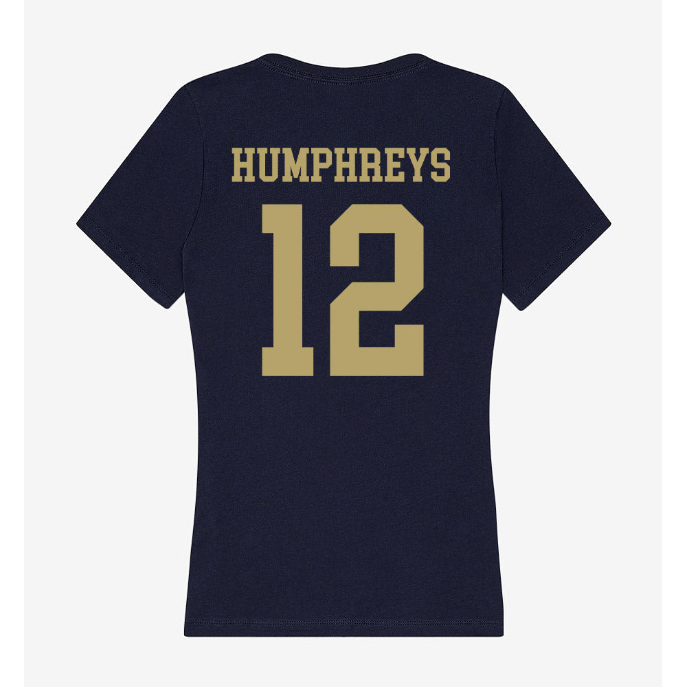 UC Davis - NCAA Women's Soccer : Summer Humphreys - Women's V-Neck T-Shirt-1