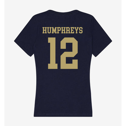 UC Davis - NCAA Women's Soccer : Summer Humphreys - Women's V-Neck T-Shirt-1