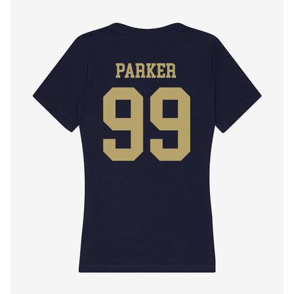 UC Davis - NCAA Football : Tyler Parker - Women's V-Neck T-Shirt-1