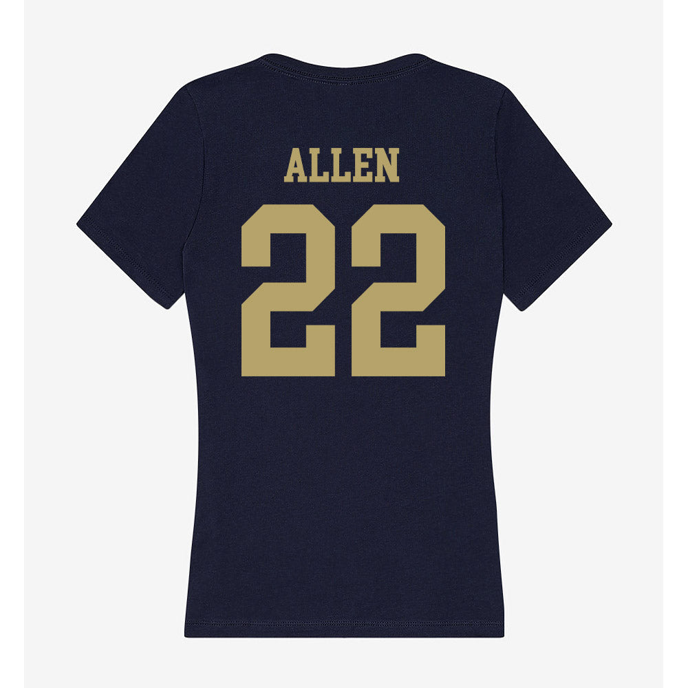 UC Davis - NCAA Football : Charlie Allen - Women's V-Neck T-Shirt-1