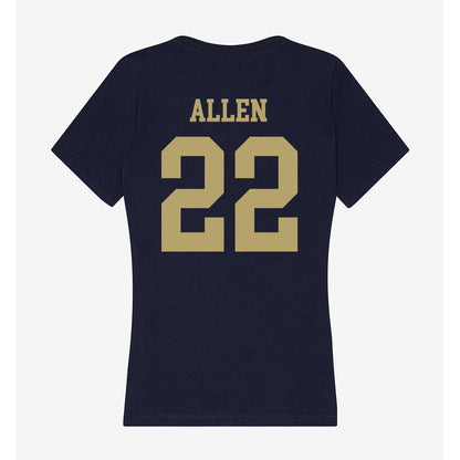UC Davis - NCAA Football : Charlie Allen - Women's V-Neck T-Shirt-1