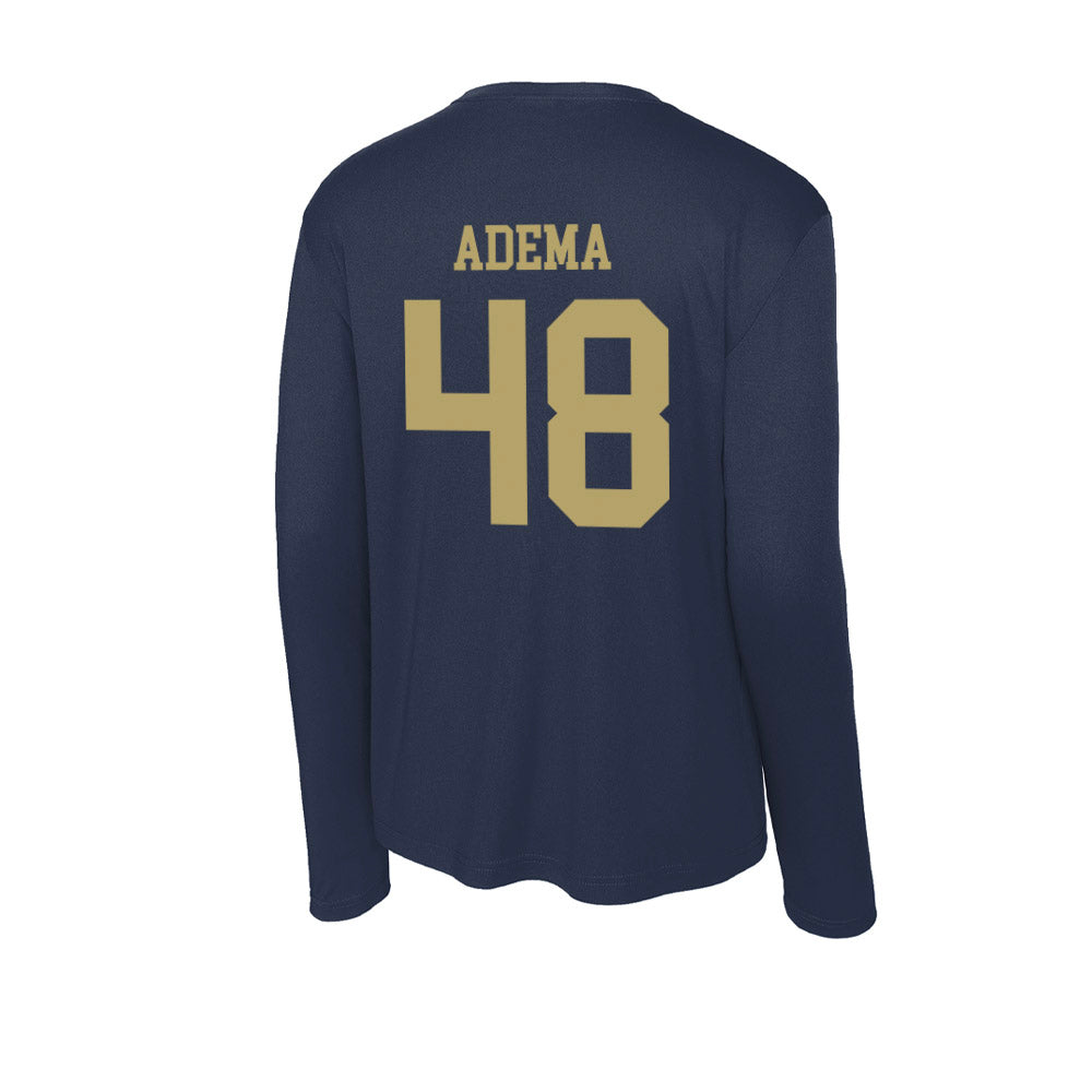 UC Davis - NCAA Football : Joe Adema - Activewear Long Sleeve T-Shirt-1