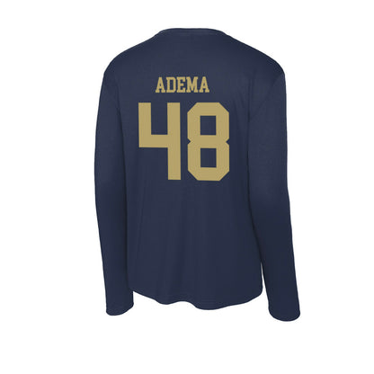 UC Davis - NCAA Football : Joe Adema - Activewear Long Sleeve T-Shirt-1