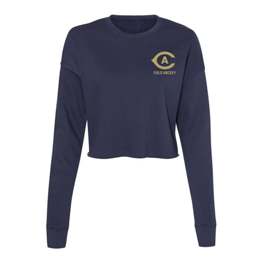 UC Davis - NCAA Women's Field Hockey : Jamie Dempey - Women's Cropped Crew Fleece-0