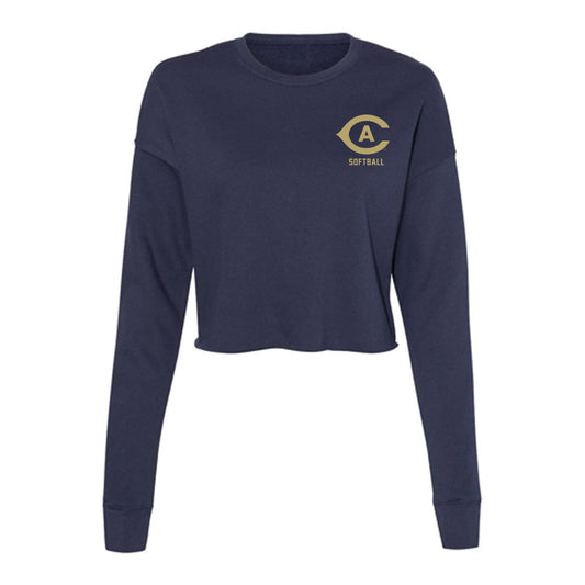 UC Davis - NCAA Softball : Taylor Sloss - Women's Cropped Crew Fleece-0
