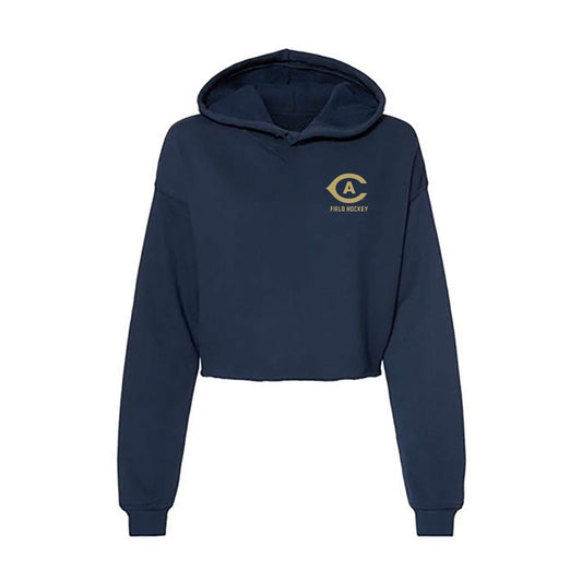 UC Davis - NCAA Women's Field Hockey : Jamie Dempey - Women's Crop Fleece Hoodie-0