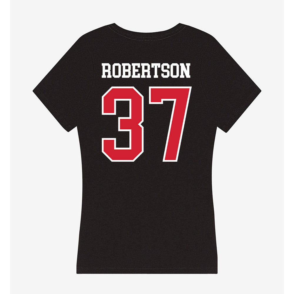 Western Kentucky - NCAA Baseball : Aaron Robertson - Women's V-Neck T-Shirt-1
