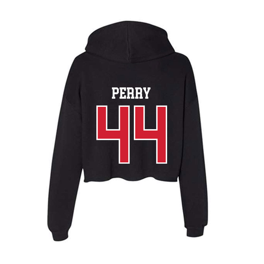 Western Kentucky - NCAA Baseball : Gavin Perry - Women's Crop Fleece Hoodie-1
