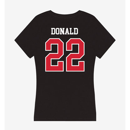Western Kentucky - NCAA Football : Jordan Donald - Women's V-Neck T-Shirt-1