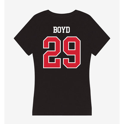 Western Kentucky - NCAA Football : Adrion Boyd - Women's V-Neck T-Shirt-1