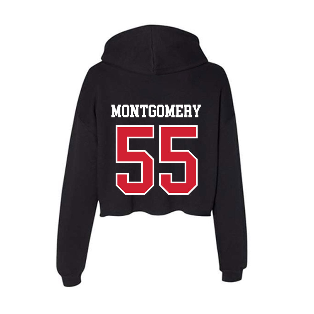 Western Kentucky - NCAA Football : Roq Montgomery - Women's Crop Fleece Hooded Sweatshirt-1