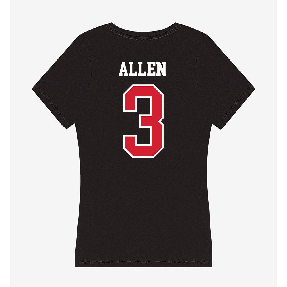 Western Kentucky - NCAA Football : Ajay Allen - Women's V-Neck T-Shirt-1