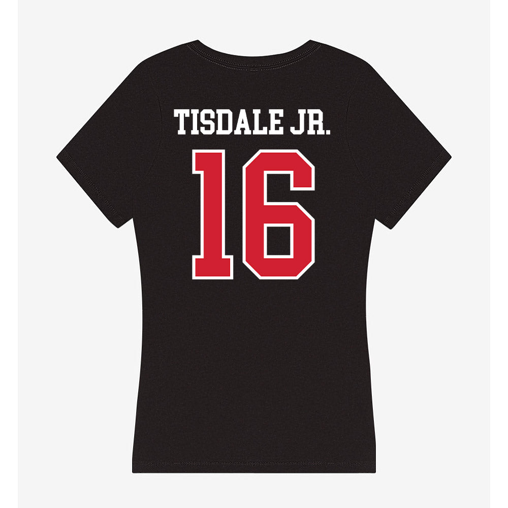 Western Kentucky - NCAA Football : Rodney Tisdale Jr. - Women's V-Neck T-Shirt-1