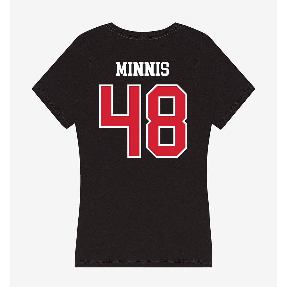 Western Kentucky - NCAA Football : Zsacari Minnis - Women's V-Neck T-Shirt-1