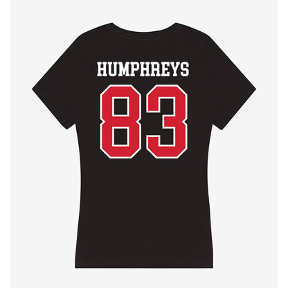 Western Kentucky - NCAA Football : Qua'Vez Humphreys - Women's V-Neck T-Shirt-1