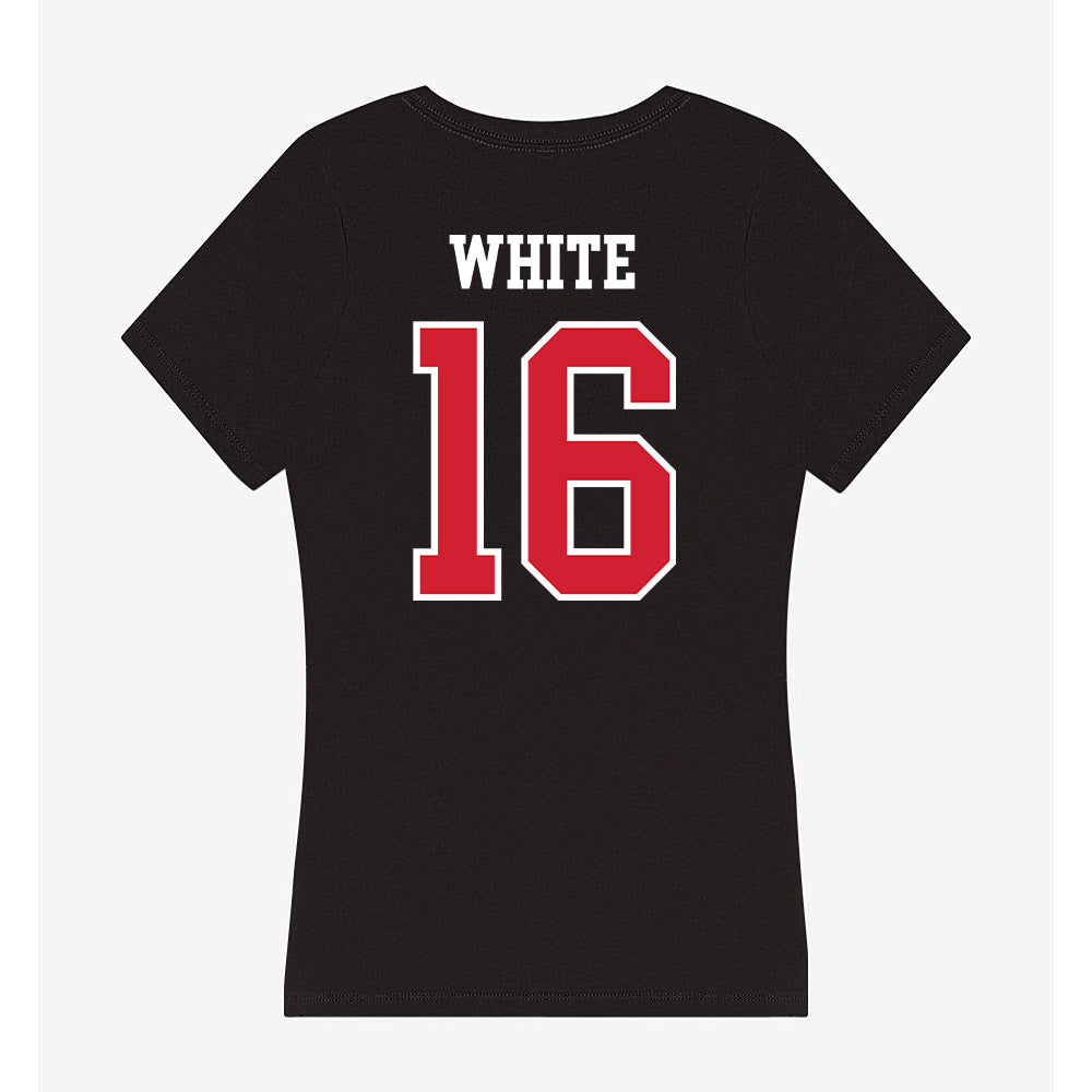 Western Kentucky - NCAA Softball : Annie White - Women's V-Neck T-Shirt-1