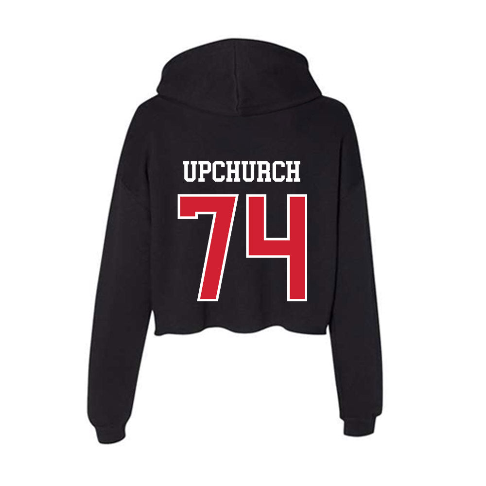 Western Kentucky - NCAA Football : Karsten Upchurch - Women's Crop Fleece Hoodie-1