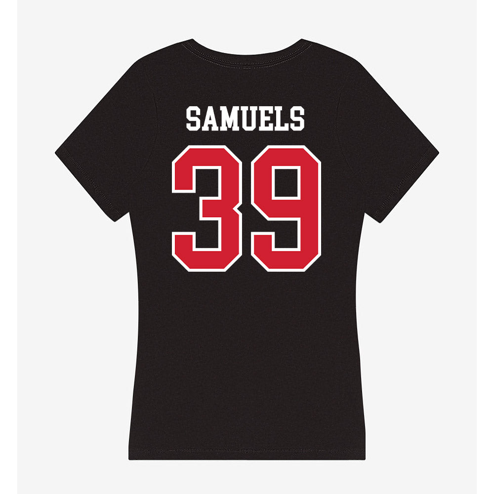 Western Kentucky - NCAA Baseball : Kaine Samuels - Women's V-Neck T-Shirt-1
