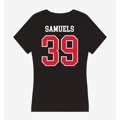 Western Kentucky - NCAA Baseball : Kaine Samuels - Women's V-Neck T-Shirt-1