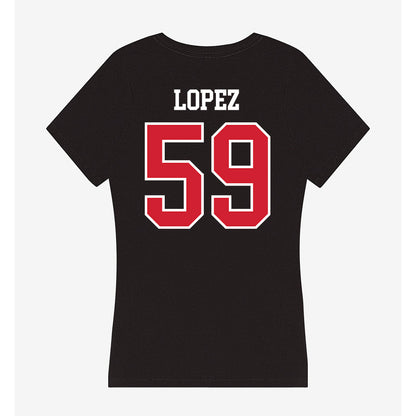 Western Kentucky - NCAA Football : Alex Lopez - Women's V-Neck T-Shirt-1