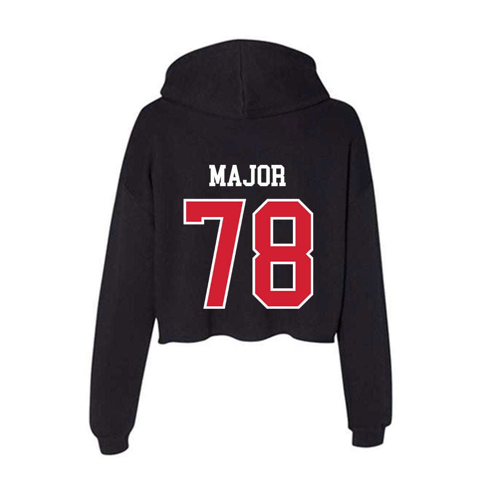 Western Kentucky - NCAA Football : Tyreek Major - Women's Crop Fleece Hoodie-1