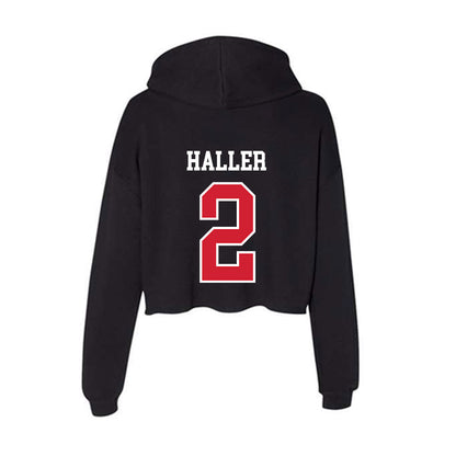 Western Kentucky - NCAA Baseball : Austin Haller - Women's Crop Fleece Hoodie-1